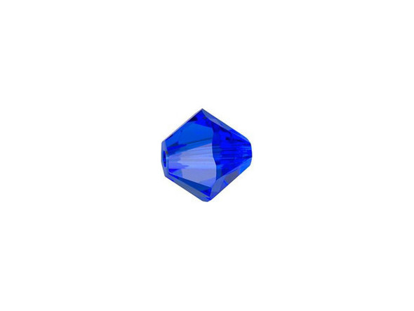 Gain inspiration from the sea blue color of this PRESTIGE Crystal Components bead. This bead features the popular Bicone shape that tapers at both ends, much like a diamond. The multiple facets cut into the surface of the crystal create a sparkling effect that is sure to catch the eye. This crystal features an intense ultramarine hue full of blue beauty. It will put you in mind of a deep ocean, a raging river, and a twilit sky all at once. This bead is versatile in size, so you can use it anywhere.Sold in increments of 12