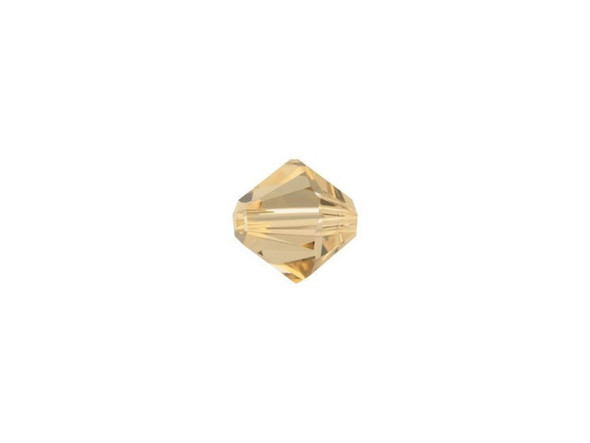 The golden color of this Light Colorado Topaz Bicone will give your designs a touch of beautiful warmth. This Bicone crystal from PRESTIGE Crystal Components features the cut with 12 facets for added sparkle and brilliance. This patented cut is beyond measure and just has to be seen to be truly appreciated. Make your designs pop with this gorgeous 6mm crystal Bicone today.Sold in increments of 12