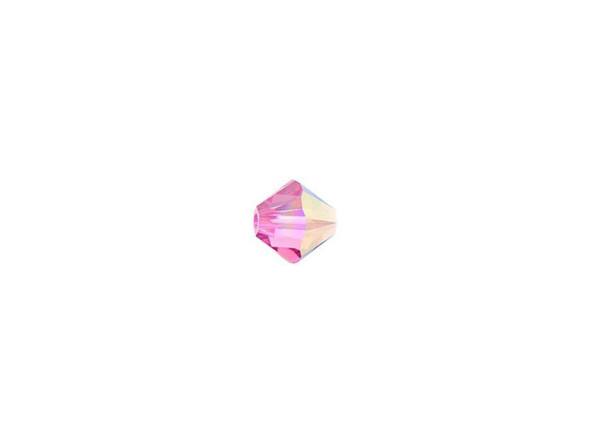 The soft Rose color of this faceted Bicone from PRESTIGE Crystal Components is accented with the beautiful AB finish that captures and reflects light. This Bicone crystal features the cut with 12 facets for added sparkle and brilliance. This patented cut is beyond measure and just has to be seen to be truly appreciated. Make your designs pop with this gorgeous 4mm crystal bead today.Sold in increments of 24