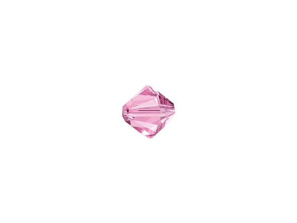 Give your designs a hot pink kiss by adding this lovely PRESTIGE Crystal Components Bicone in Rose. This size of bead is small enough to be used as a spacer but large enough to make your jewelry really sparkle. Try using it in bracelet or necklace designs with rich green tones or even creamy freshwater pearls for a cool contrast of elements .Sold in increments of 24