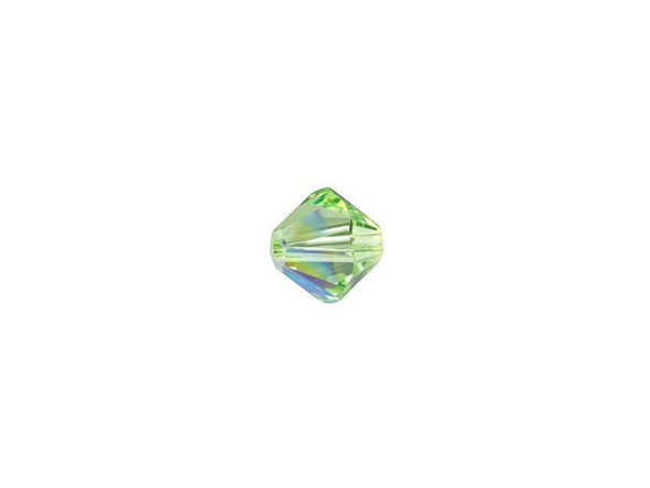 You'll love creating sparkling style with this PRESTIGE Crystal Components bead. This bead features the popular Bicone shape that tapers at both ends, much like a diamond. The multiple facets cut into the surface of the crystal create a sparkling effect that is sure to catch the eye. This bead is great for adding sparkle to necklaces, bracelets, and even earrings. The shimmer effect is a special coating specifically designed to capture movement. This effect adds brilliance, color vibrancy, and unique light refraction.Sold in increments of 24