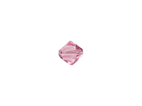 Give your designs a touch of pink by adding this lovely 5mm cut Bicone in Light Rose. This size of bead is small enough to be used as a spacer, but large enough to be seen. You can try using it in bracelet or necklace designs. This bead features the 5328 cut, a design with 12 facets that create high brilliance and sparkle. Use this bead with other sweet tones like citrus yellow or sky blue.Sold in increments of 24