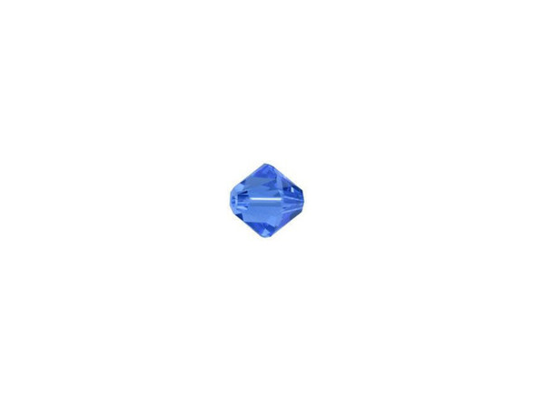 The gorgeous Sapphire color of this faceted Bicone from PRESTIGE Crystal Components will give your designs a touch of cool beauty. This Bicone crystal features the cut with 12 amazing facets for added sparkle and brilliance. Make your designs pop with this gorgeous 4mm crystal bead today. Use this small bead as a spacer or showcase it in earring designs.Sold in increments of 24