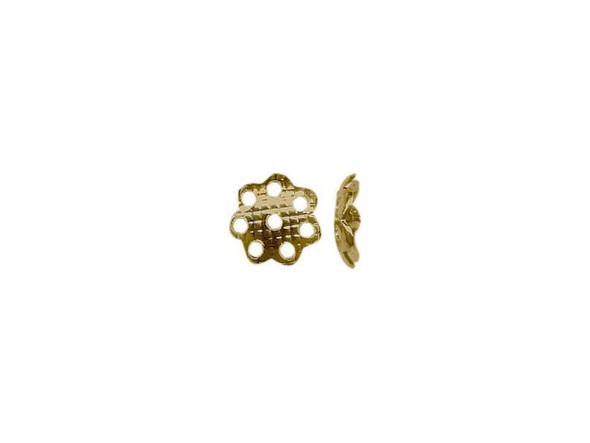 Antiqued Brass Plated Bead Caps, Small, Filigree (gross)