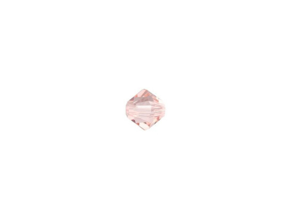 Design eye-catching jewelry using this PRESTIGE Crystal Components Vintage Rose Bicone. This Bicone features a pale pink hue that gains brilliance from cut facets. This small 4mm size can be incorporated into all kinds of jewelry designs. String several of them together for a stylish multi-stranded bracelet or necklace and accent them with shiny silver components.Sold in increments of 24