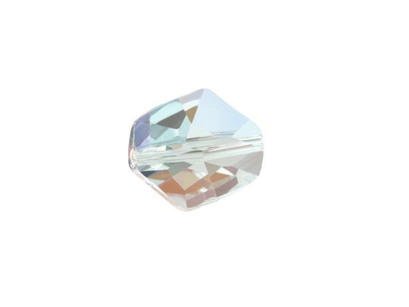 With its unique shape and facets, this PRESTIGE Crystal Components bead will bring new life to your jewelry designs. The hexagonal shape with sharp angles allows each precise facet inside to catch the light, making your designs sparkle. The angular facets add eye-catching sparkle that everyone will notice. This bold bead features a clear color with an iridescent finish that adds rainbow tones.