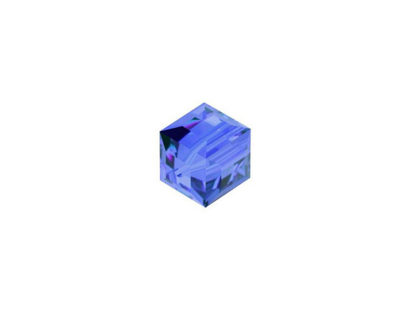You'll love the regal look of this PRESTIGE Crystal Components cube bead. This modern bead features a cube shape with precision-cut facets for sparkle from every angle. This bead is perfect for creating a playful feel in your designs. Try it in necklaces, bracelets and even earrings. It's sure to add excitement to your style. This bead features a deep and elegant blue color.Sold in increments of 6
