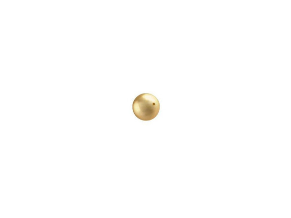 For a luxurious accent in your jewelry designs, try this PRESTIGE Crystal Components crystal pearl. This crystal pearl features a smooth, round surface that will accent any jewelry design with a dash of timeless elegance. Pearls are always classic choices for designs and exude sophistication and luxury. This bead features a tiny size that will work well as a spacer or paired with seed beads. Try it as an accent in bead embroidery. This pearl features a lovely golden sheen.Sold in increments of 100