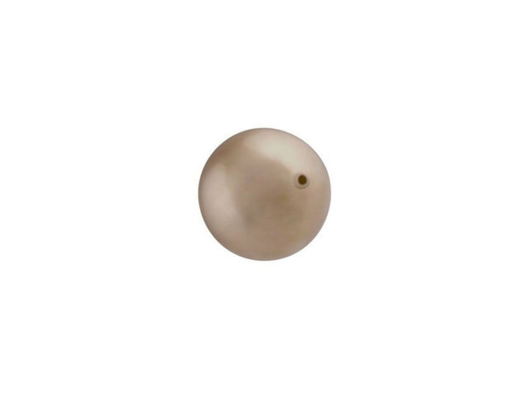 Your designs will stand out with this PRESTIGE Crystal Components crystal pearl. This crystal pearl features a smooth, round surface that will accent any jewelry design with a dash of timeless elegance. Pearls are always classic choices for designs and exude sophistication and luxury. This faux pearl has a crystal core that makes it heavier. Its pearl coating is similar to a natural pearl luster and is consistent in color. This pearl is the perfect size for matching jewelry sets. It displays a bronzed gold luster.Sold in increments of 50