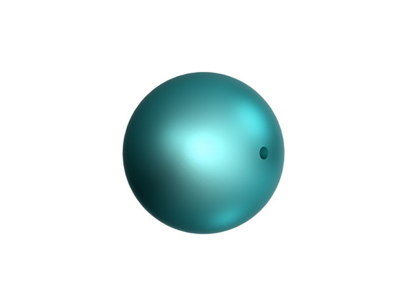 PRESTIGE 5810 6mm Round Crystal Pearl Crystal Iridescent Dark Turquoise (100 Pieces)