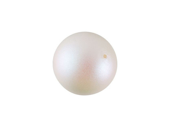 Wondrous beauty fills the PRESTIGE Crystal Components 5810 12mm round Crystal Pearlescent White pearl. This crystal pearl features a smooth, round surface that will accent any jewelry design with a dash of timeless elegance. Pearls are always classic choices for designs and exude sophistication and luxury. It features a white iridescent frosted mother-of-pearl coating full of whimsical and ethereal style. It's a classic pearl color with a contemporary twist. It features a large size.Sold in increments of 10