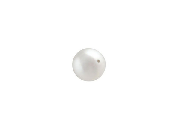 Design classically elegant jewelry with this PRESTIGE Crystal Components faux pearl. This round white crystal pearl displays a lovely pearlescent sheen, making it look just like the real thing. Try mixing it with gold components for a sophisticated result. With a crystal core, this pearl is heavier than other faux pearls for a more realistic feel.Sold in increments of 100