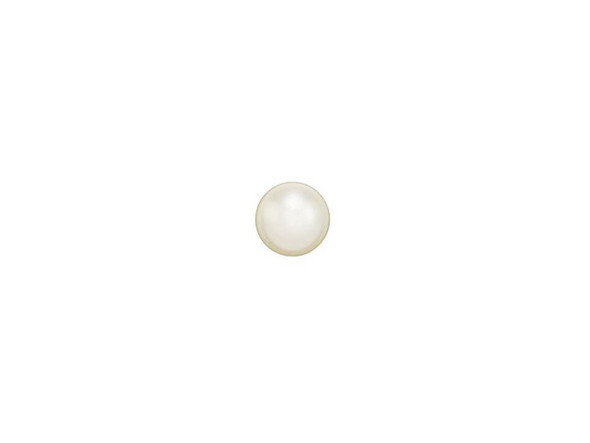 Add pearls to new places in your designs. This small crystal pearl is perfectly round and features a creamy white color with a beautiful luster. What makes this pearl so special is that the stringing hole is only drilled halfway through the pearl so you can make this pearl the center of attention as a unique focal point. Simply use an adhesive to attach this pearl to a half-drilled pearl setting like this gold-filled post earring or this sterling silver post earring for a stunning and professional design.Sold in increments of 10