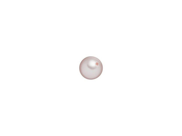 Let the simple elegance of a pearl become the focus of your designs. This small crystal pearl is perfectly round and displays a soft yet luminescent pink color. This pearl is quite unique because the stringing hole is only drilled halfway through the pearl, so you can make this piece the center of attention as a lovely little focal point. Simply use an adhesive to attach this pearl to a half-drilled pearl setting like this gold-filled post earring or this sterling silver post earring for a look filled with beauty, as well as professionalism.Sold in increments of 10