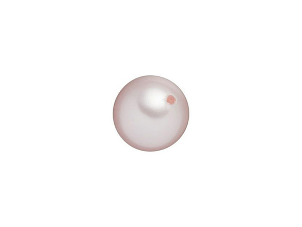 Feminine color meets elegant style in this half-drilled pearl. A crystal pearl displaying pale pink color and a soft glow, this bead is unique because its stringing hole is only drilled halfway through. This allows you to turn this pearl into a wondrous focal point when used with half-drilled pearl settings like this bail setting. Simply use an adhesive to attach the pearl to the setting to create a one-of-a-kind design that looks amazingly professional.Sold in increments of 10