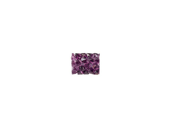 Unforgettable sparkle shines in this PRESTIGE Crystal Components bead. This Fine Rocks tube bead is a wonderful way to dress up any jewelry design. String into bead patterns, stitch it into sewing projects, use it on leather, and more. However you use it, it will bring a glittering pave look to designs. The surface is covered in double-pointed size PP14 chatons. This short tube bead does not feature end caps, so you can layer several together, easily integrate it into unique color palettes, and more.