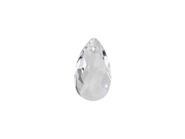Add drops of elegance to your designs with this PRESTIGE Crystal Components pear-shaped pendant in Crystal. This beautiful pendant features an elegant pear shape and is covered in precise-cut facets that sparkle brilliantly. The teardrop-like shape will add sophistication to any necklace design and the Austrian crystal will glitter like no other. This pendant features a dazzling clear color that shimmers with twinkles of sparkling light. Use with a bail to ensure your pendant hangs straight and even.