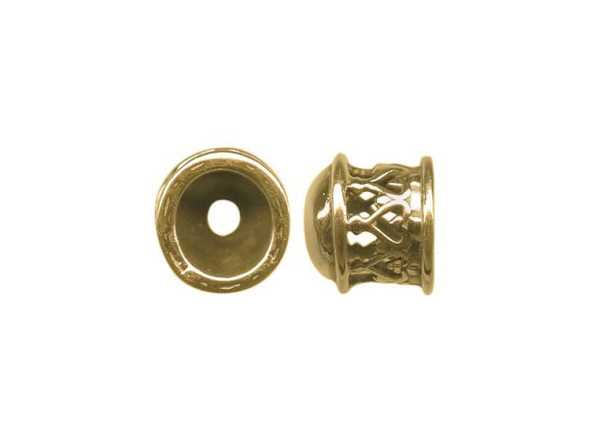 B & B Benbassat Brass Bullet End, Heart Design (Each)