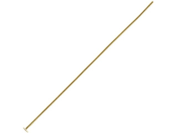 Yellow Plated Head Pin, 2-1/2", Standard (Pack)