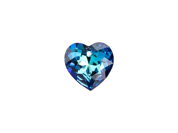 Add a modern and romantic symbol to your style with this PRESTIGE Crystal Components Heart Cut pendant. This pendant will promote a sense of everyday passion in your jewelry projects, making each design enduring and iconic. The beautiful crystal pendant sparkles at every angle. This small pendant can be used in necklaces, bracelets, and even earrings. This crystal features a metallic blue gleam.Sold in increments of 3