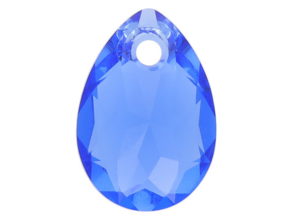 Create sophistication and sparkle in your jewelry designs with this PRESTIGE Crystal Components pear cut pendant. This classic yet contemporary shape will give your projects a standout style with its multilayered, gemstone-inspired cut. This lightweight pendant is sure to make a wonderful showcase in your necklace and earring designs. It features a regal sapphire blue.Sold in increments of 3