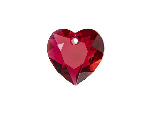 Add a modern and romantic symbol to your style with this PRESTIGE Crystal Components Heart Cut pendant. This pendant will promote a sense of everyday passion in your jewelry projects, making each design enduring and iconic. The beautiful crystal pendant sparkles at every angle. This pendant is the perfect size for a dainty focal in a necklace or you could even use it in bold earrings. This crystal features a rich scarlet red color, full of rosy warmth.Sold in increments of 3