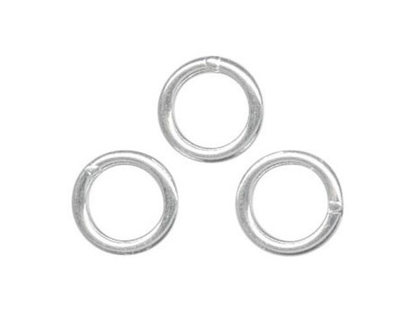 Sterling Silver Jump Ring, Round, Soldered - 5mm, 20.5-gauge (10 Pieces)