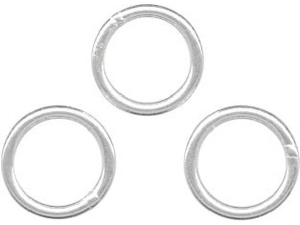 Sterling Silver Jump Ring, Round, Soldered - 5mm, 22-gauge (10 Pieces)