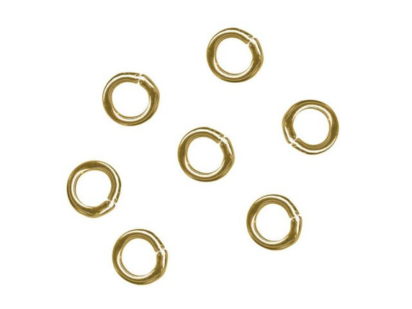 Gold-Filled Jump Ring, Round - 4mm, 20.5-gauge (100 Pieces)