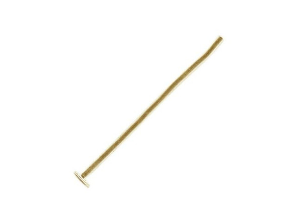 Yellow Plated Head Pin, 7/8", Standard (ounce)