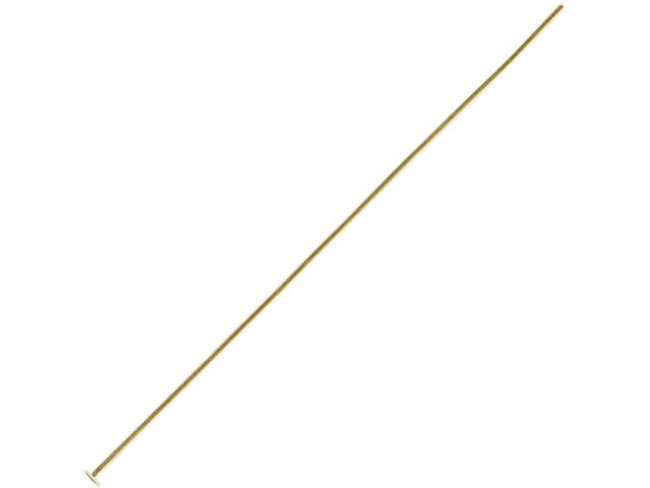 Yellow Plated Head Pin, 3", Standard (ounce)