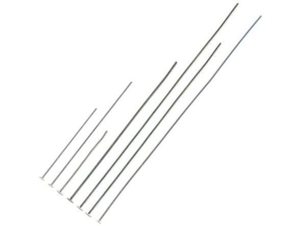 White Plated Head Pin, Size Assortment (ounce)