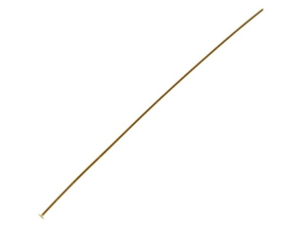 Yellow Plated Head Pin, 3", Heavy (ounce)