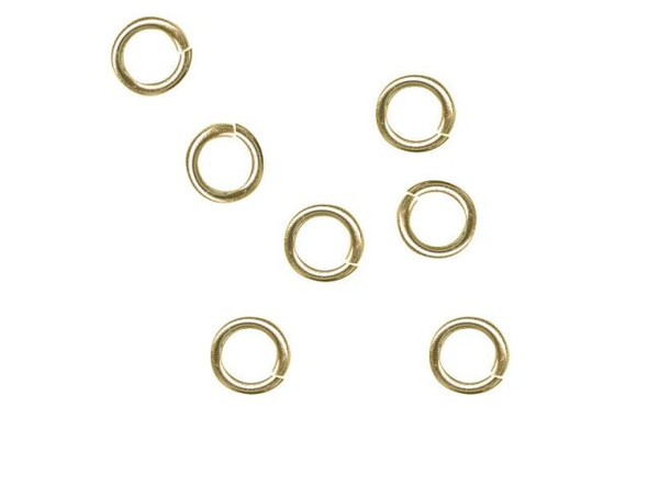 Gold-Filled Jump Ring, Round - 4mm, 22-gauge (10 Pieces)