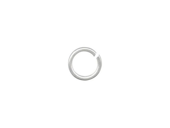 Silver Plated Jump Ring, Round, 6mm (ounce)