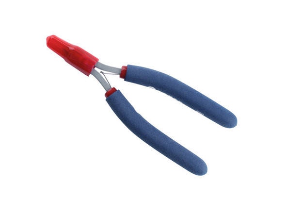 These Tronex round nose pliers are a versatile and comfortable tool that you can use to clamp and to form loops on wire. They feature very fine tips and have a jaw formed by two large, perfectly machined cones. Each of the two tips is .030 inch in diameter. The very long jaw of the Tronex round nose pliers, 1.3 inch, allows for an increased range of loop diameters to be formed, from .030 inch to .250 inch. The longer jaw can also provide increased access when you are doing detailed work. The ergonomic handles are 4.8 inches, fitting the average hand much better than the smaller tools on the market and allowing for easier repetitive use without fatigue.