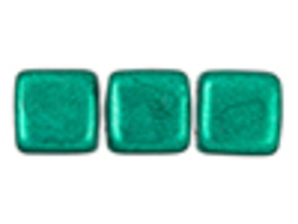 Create unique beaded designs with CzechMates Tile beads. These Czech glass beads feature a square shape full of style. They make a great option for modern looks. Two stringing holes are drilled through each bead, so use them in multi-strand projects or when bead weaving. They work wonderfully with other CzechMates shapes. They are versatile in size, making them perfect for necklaces, bracelets, and even earrings. 