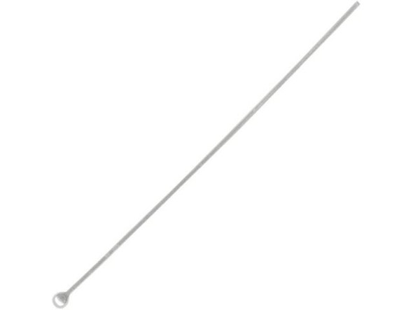 Argentium Sterling Silver Ball End Head Pin, 1-1/2" (10 Pieces)