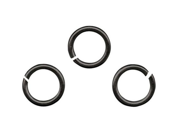 Gunmetal Jump Ring, Round, 6mm (ounce)