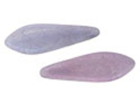Soothing color and amazing dimension combines in the CzechMates glass 16 x 5mm opaque amethyst luster two-hole dagger beads. These beads feature a dagger shape with two stringing holes at the top of the bead. They can dangle from designs or stand out in seed bead embroidery. The two stringing holes even allow you to add them to multi-strand looks. You will have even more design possibilities when you use these beads in your projects. They feature soft purple tones with a lustrous shine. 