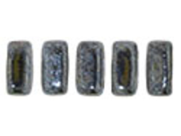 Whether creating stringing projects, bead embroidery, or something else, you'll love these CzechMates Brick Beads. These small, rectangular beads feature two stringing holes, allowing you to add them to multi-strand designs. They look great between strands of seed beads and other two-hole beads. Add these beads to seed bead embroidery projects for added fun. They make a wonderful complement to other CzechMates beads. These beads feature a mottled silvery display with hints of brown. 