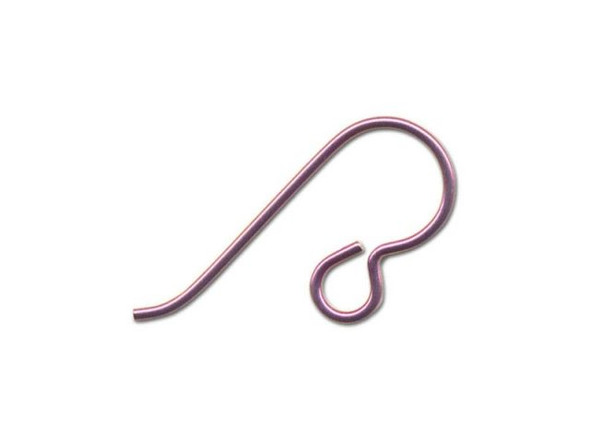 Pink Niobium French Hook Earring Wires (pair)