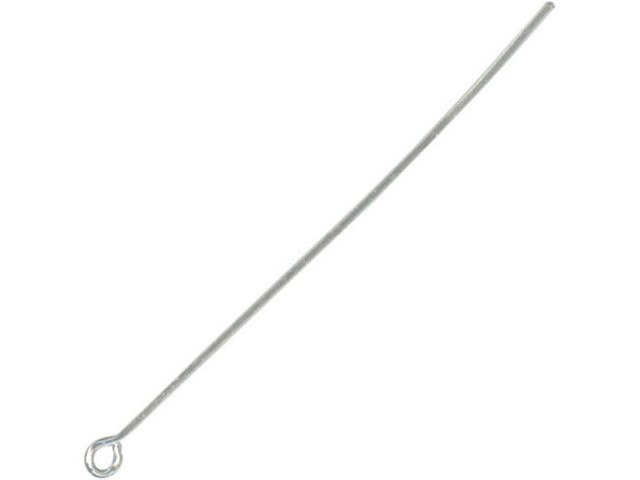 Silver Plated Eye Pin, 1-1/2", Thin (ounce)
