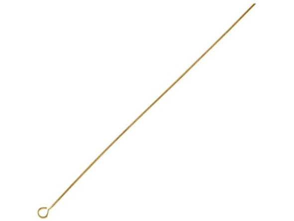 Yellow Plated Eye Pin, 3", Standard (ounce)