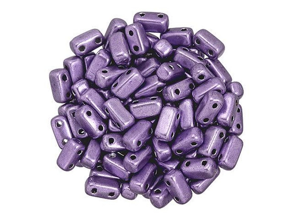 Whether creating stringing projects, bead embroidery, or something else, you'll love these CzechMates Brick Beads. These small, rectangular beads feature two stringing holes, allowing you to add them to multi-strand designs. They look great between strands of seed beads and other two-hole beads. Add these beads to seed bead embroidery projects for added fun. They make a wonderful complement to other CzechMates beads. 