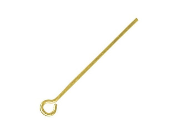 Yellow Plated Eye Pin, 7/8", Standard (ounce)