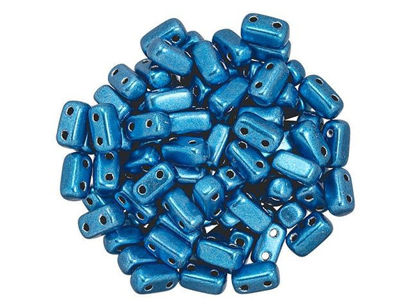 Whether creating stringing projects, bead embroidery, or something else, you'll love these CzechMates Brick Beads. These small, rectangular beads feature two stringing holes, allowing you to add them to multi-strand designs. They look great between strands of seed beads and other two-hole beads. Add these beads to seed bead embroidery projects for added fun. They make a wonderful complement to other CzechMates beads. 