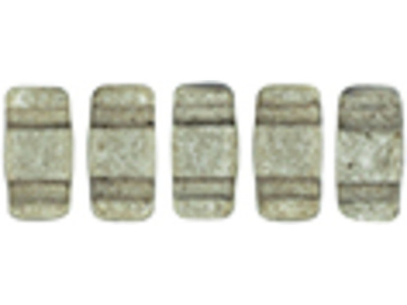 Whether creating stringing projects, bead embroidery, or something else, you'll love these CzechMates Brick Beads. These small, rectangular beads feature two stringing holes, allowing you to add them to multi-strand designs. They look great between strands of seed beads and other two-hole beads. Add these beads to seed bead embroidery projects for added fun. They make a wonderful complement to other CzechMates beads. They feature sleek sharkskin gray color with a mottled transparent appearance. 