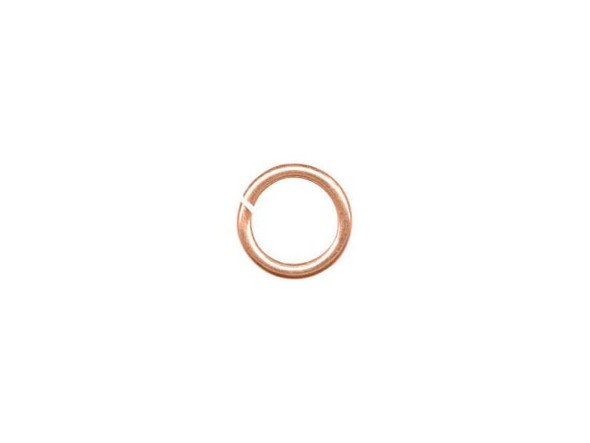 Copper Plated Jump Ring, Round, 6mm (ounce)