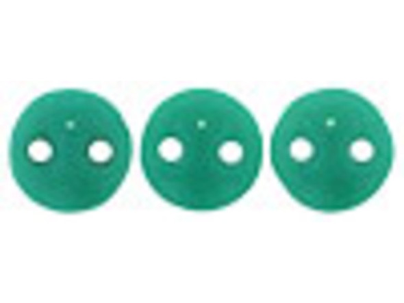 Bring a unique element to your jewelry designs with these CzechMates Lentil beads. These beads feature a puffed disc or lentil shape with two stringing holes. It's a great option for bead weaving, stringing and embroidery. These pressed Czech glass beads are softly rounded, so they won't cut your thread. They are sure to add stability, definition and shape to designs. They feature rich turquoise blue color. 